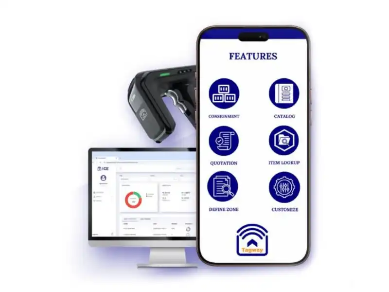 Screenshot of competitor jewellery inventory management application interface