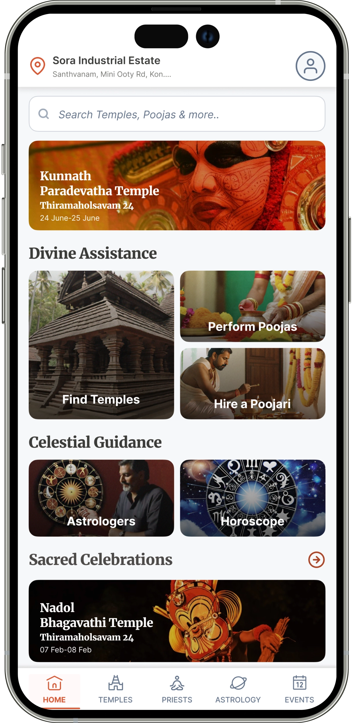 Redesigned home screen with bento grid layout and improved readability