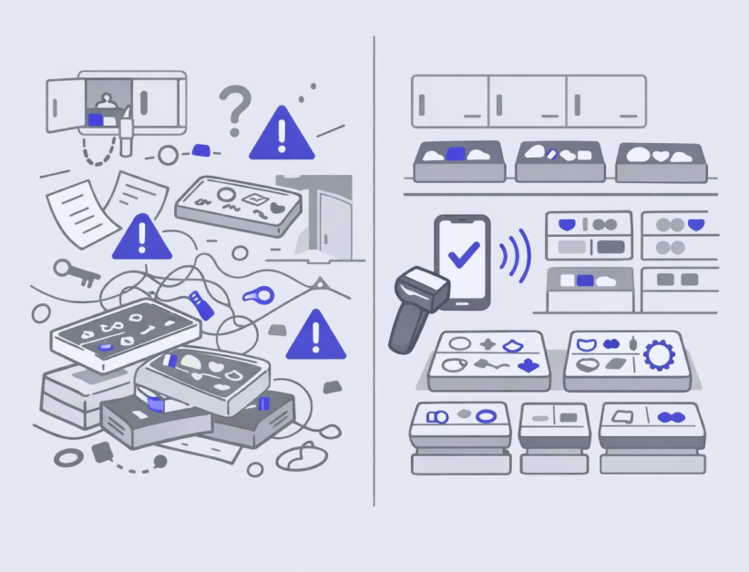 Minimal illustration of a product designer conducting a stakeholder interview