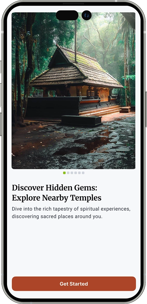 Temple connect onboarding screen
